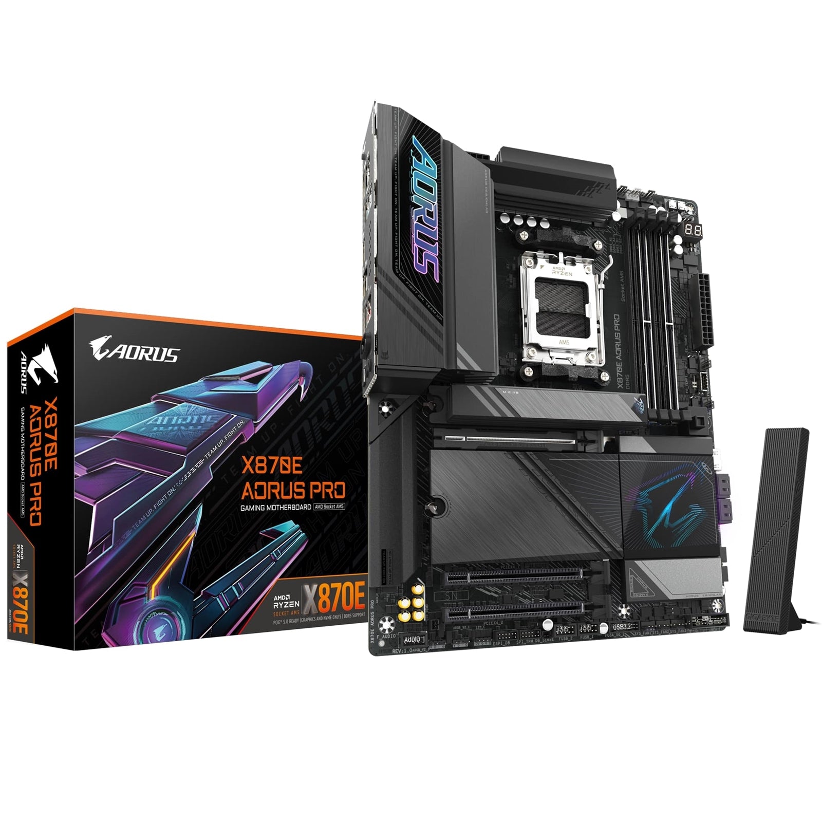 Gigabyte X870E AORUS PRO AM5 ATX Motherboard DDR5 Wi-Fi 7 USB4 Gigabyte X870E AORUS PRO AM5 ATX Motherboard DDR5 Wi-Fi 7 USB4